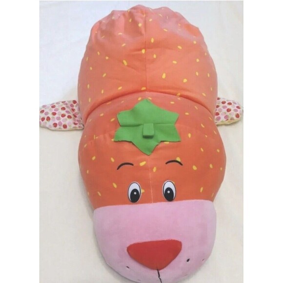 Flip A Zoo Jumbo 30" Reversible Stuffed Animal Orange Pop Penguin Strawberry - Picture 11 of 15